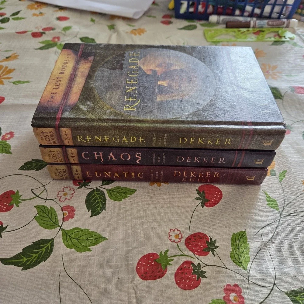 The Lost Books 3 4 5 Ted Dekker Hardcover YA novel Lot Christian fiction book